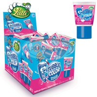 tube chewing gum framboise tache la alngue 
